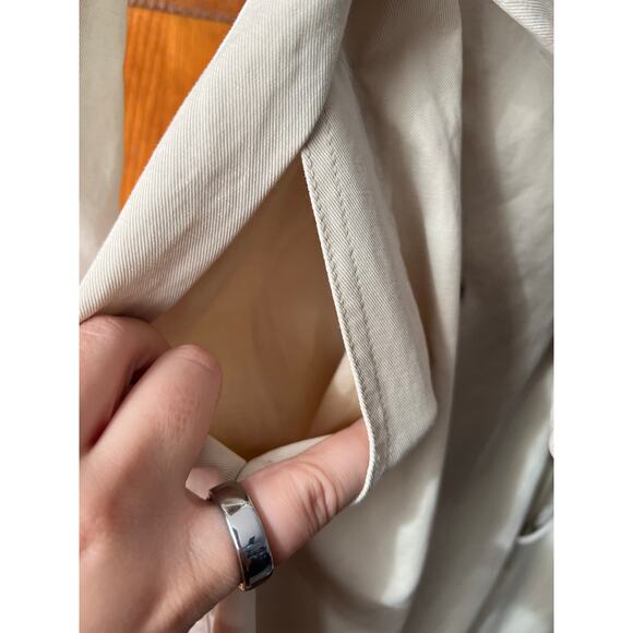 NWT Madewell Women's Belted Trench Coat in Drapey Twill Muted Stone Size XXS - Picture 5 of 16